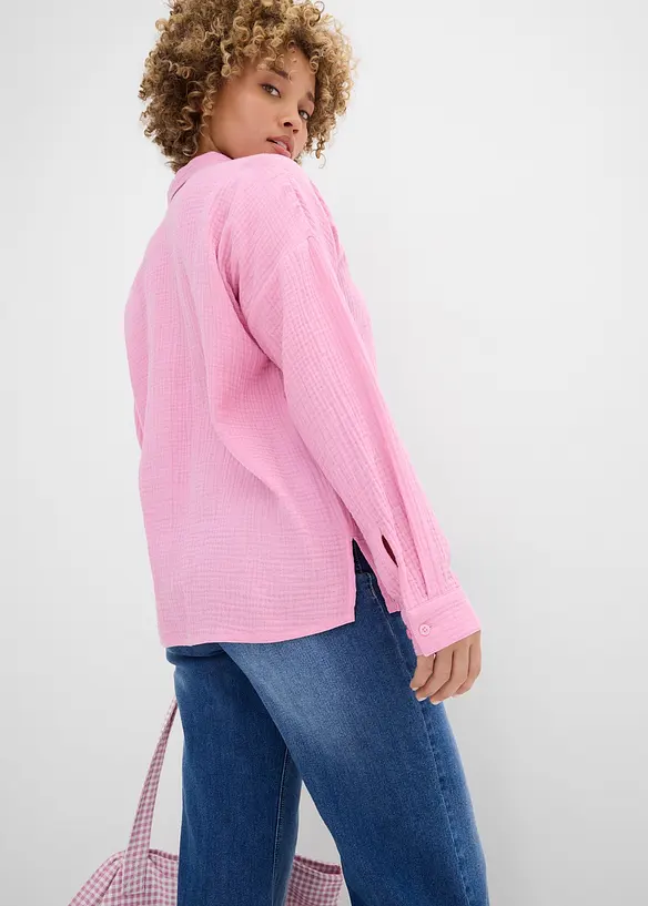 Chemisier ample, effet used, bonprix