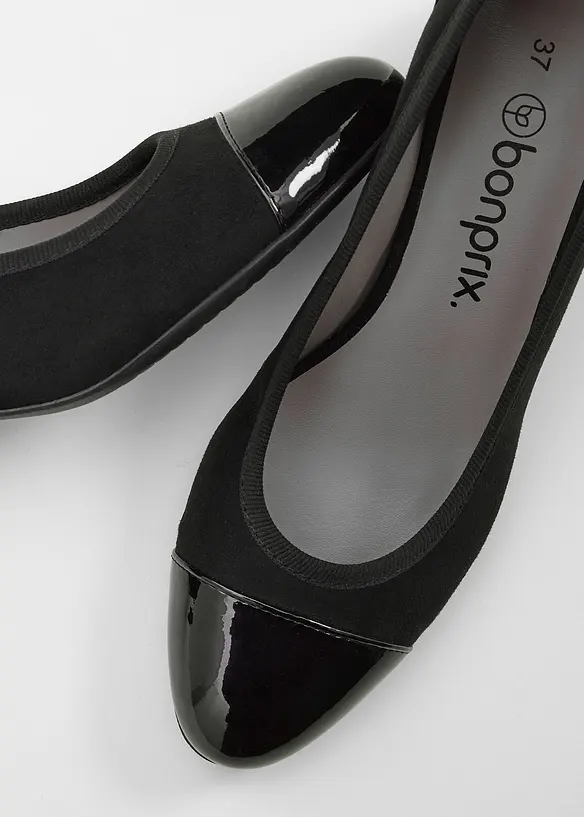 Escarpins &agrave; talon carr&eacute;, bonprix