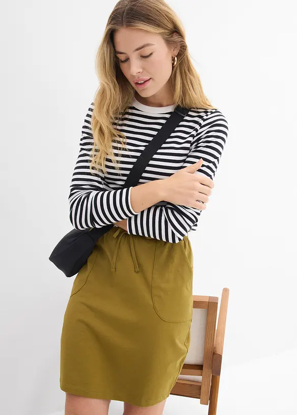 Jupe extensible en coton, bonprix