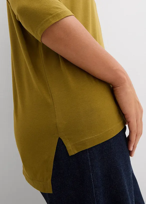 T-shirt boxy en viscose extensible, bonprix