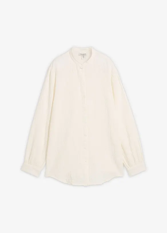 Chemisier long en gaze de coton, bonprix