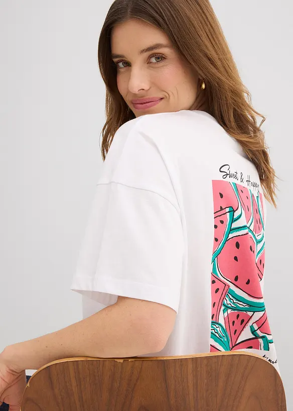 T-shirt oversize 100% coton, bonprix