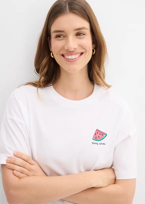 T-shirt oversize 100% coton, bonprix