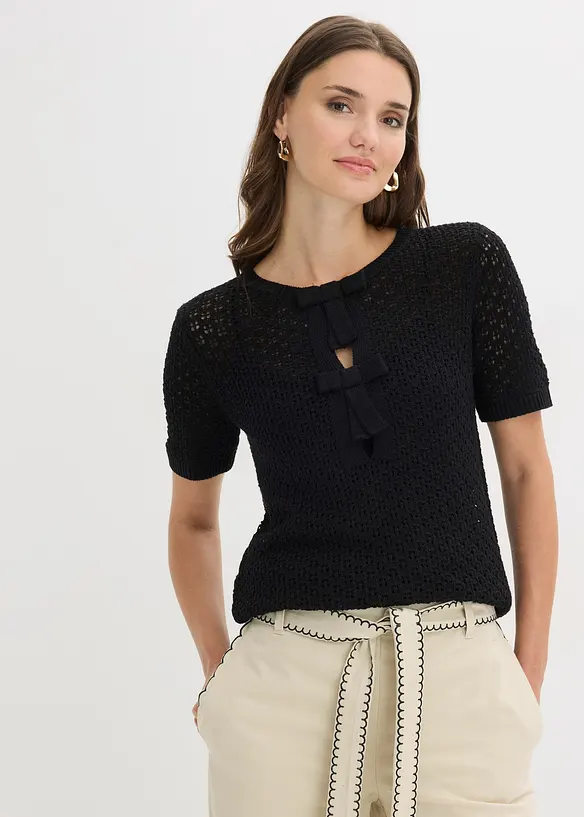Pull ajour&eacute;, bonprix
