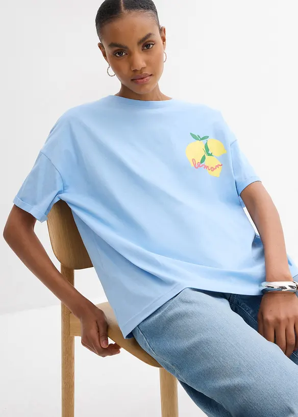 T-shirt oversize 100% coton, bonprix