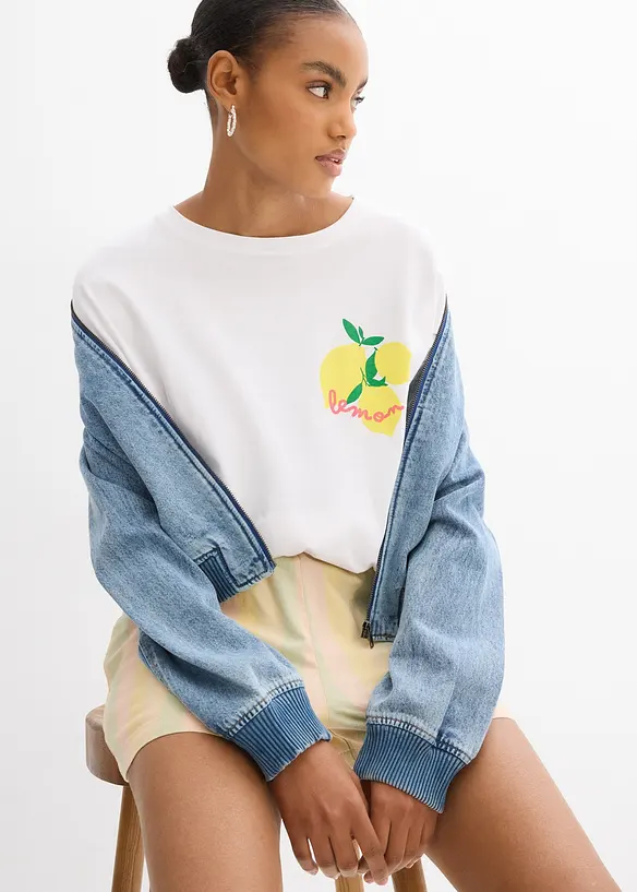 T-shirt oversize 100% coton, bonprix