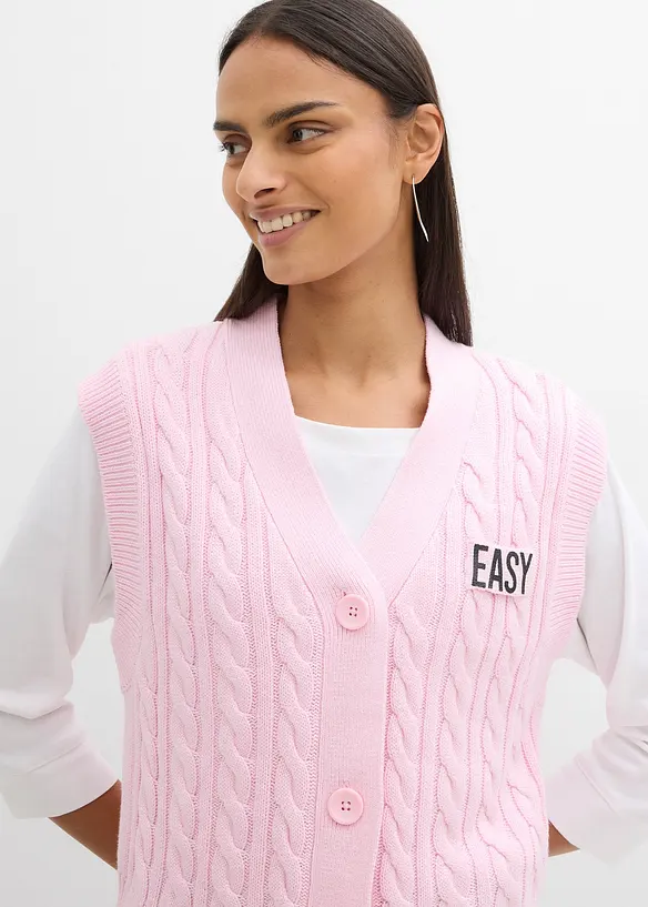 Gilet sans manches en maille, bonprix