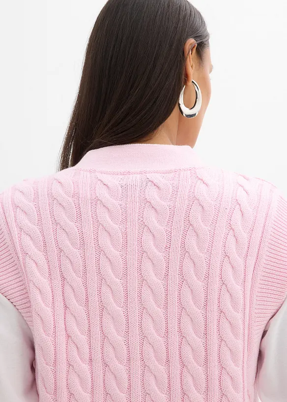 Gilet sans manches en maille, bonprix