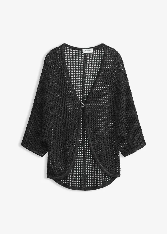 Gilet en maille ajour&eacute;e, bonprix