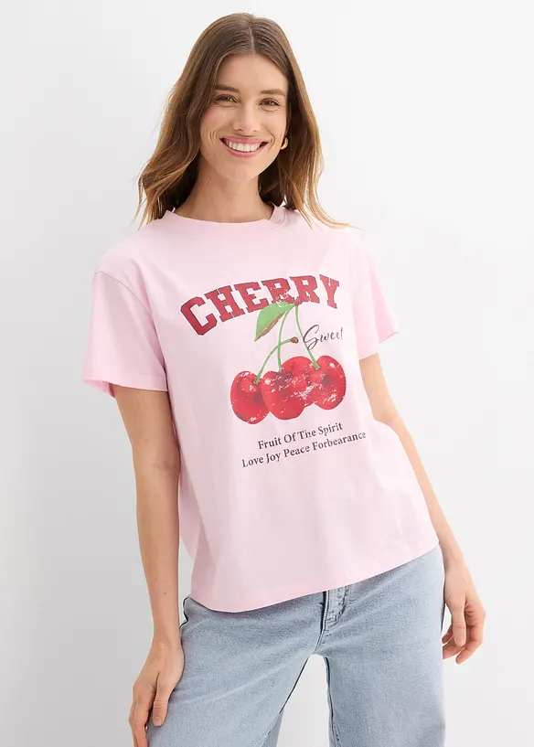 T-shirt 100% coton, imprim&eacute;, bonprix