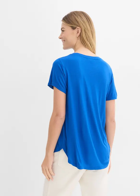 T-shirt long en viscose douce, bonprix