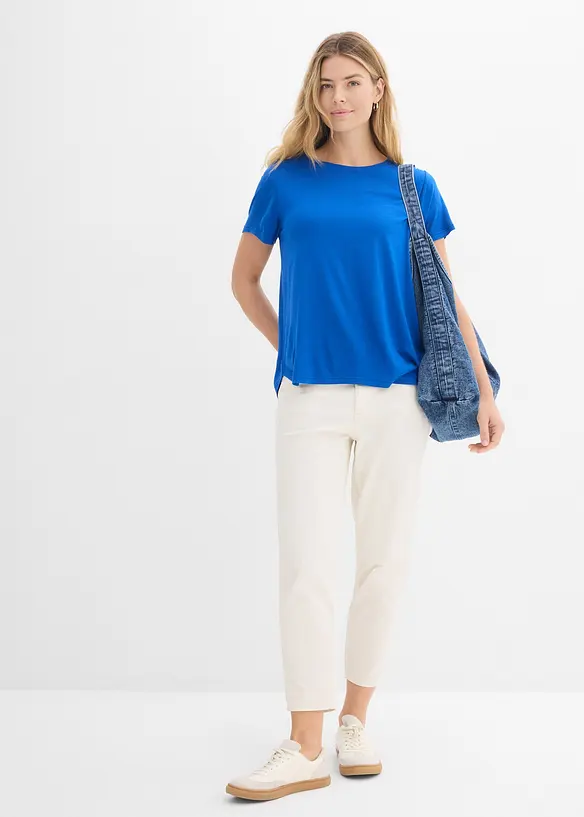 T-shirt long en viscose douce, bonprix