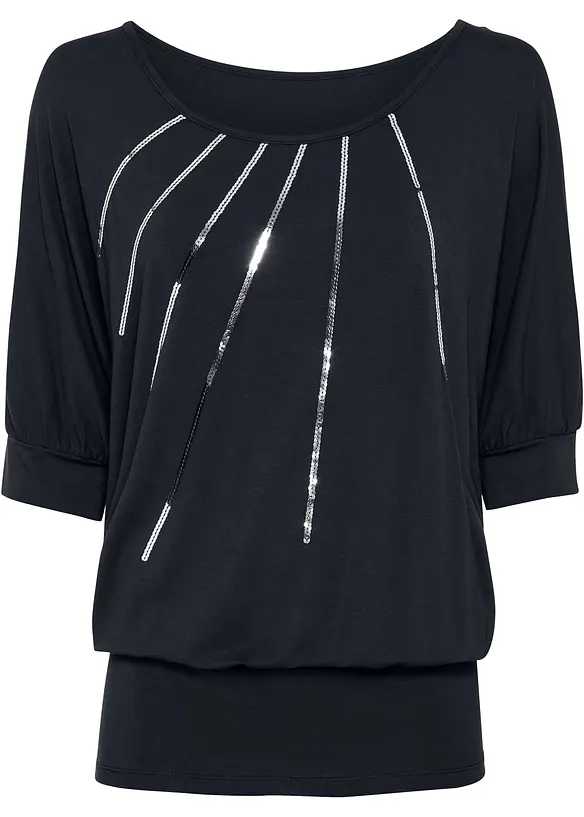 T-shirt fluide en viscose extensible, bonprix