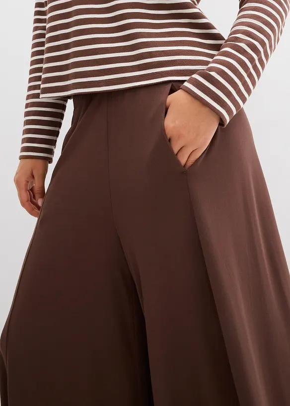 Jupe-culotte en jersey, jambes larges, bonprix