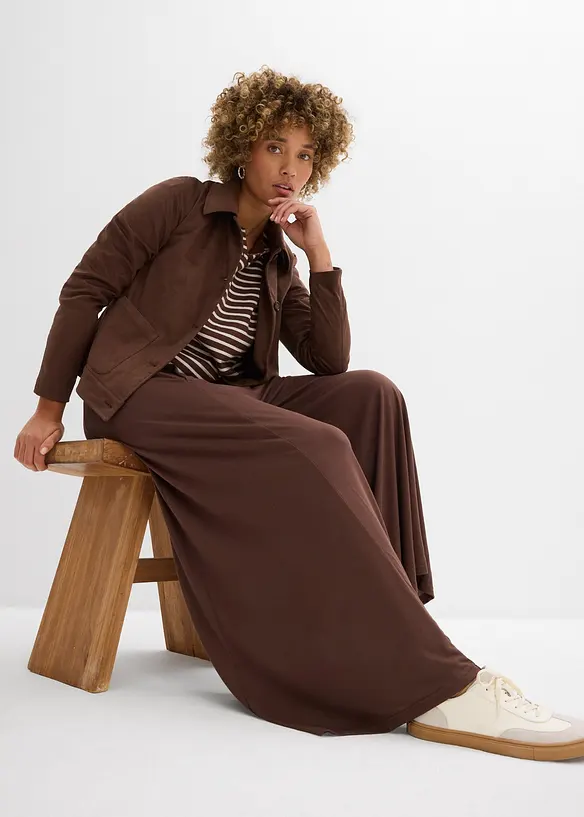 Jupe-culotte en jersey, jambes larges, bonprix