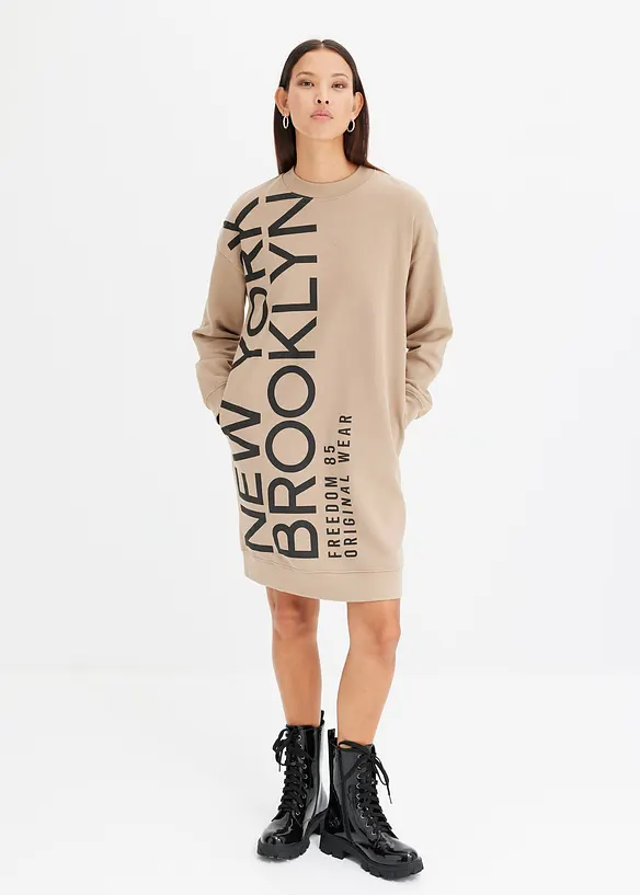 Robe sweat douce et oversize, bonprix