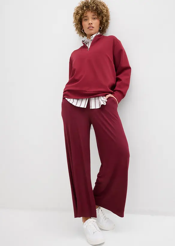 Pantalon 7/8 fluide en jersey viscose, bonprix