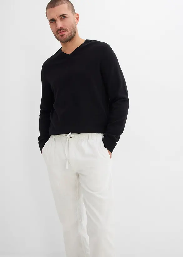 Pantalon chino l&eacute;ger, regular, droit, bonprix