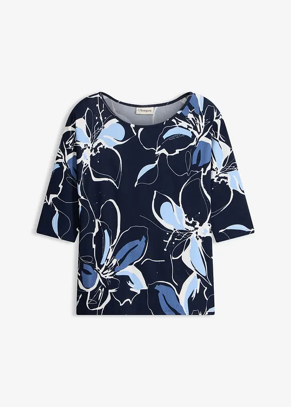 T-shirt manches chauve-souris &agrave; imprim&eacute; floral, bonprix