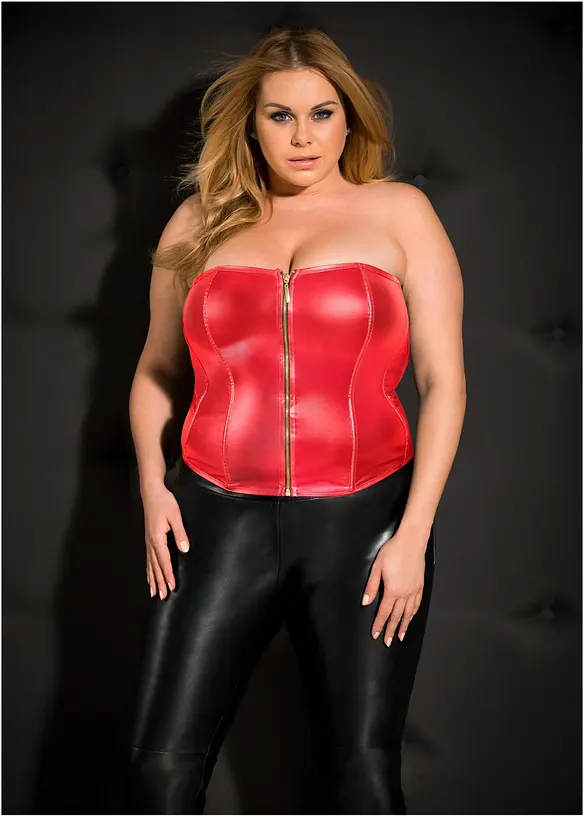 Gu&ecirc;pi&egrave;re + string enduits (ens. 2 pces), bonprix