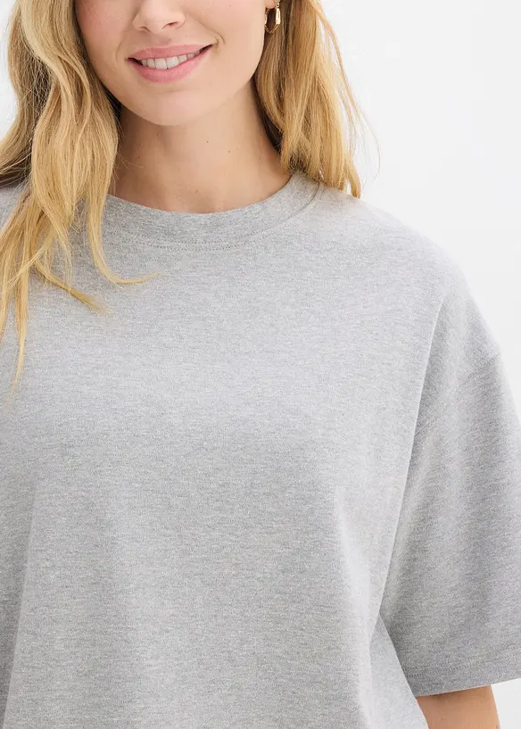 T-shirt &eacute;pais oversize 100% coton, bonprix