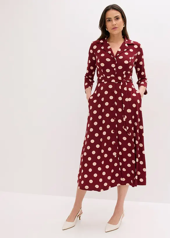 Robe-chemise avec lien &agrave; nouer (ens. 2 pces.), bonprix