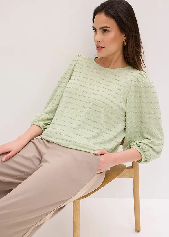 Tunique en jersey textur&eacute;, bonprix