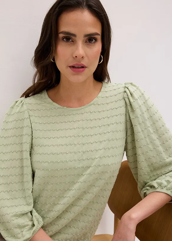 Tunique en jersey textur&eacute;, bonprix