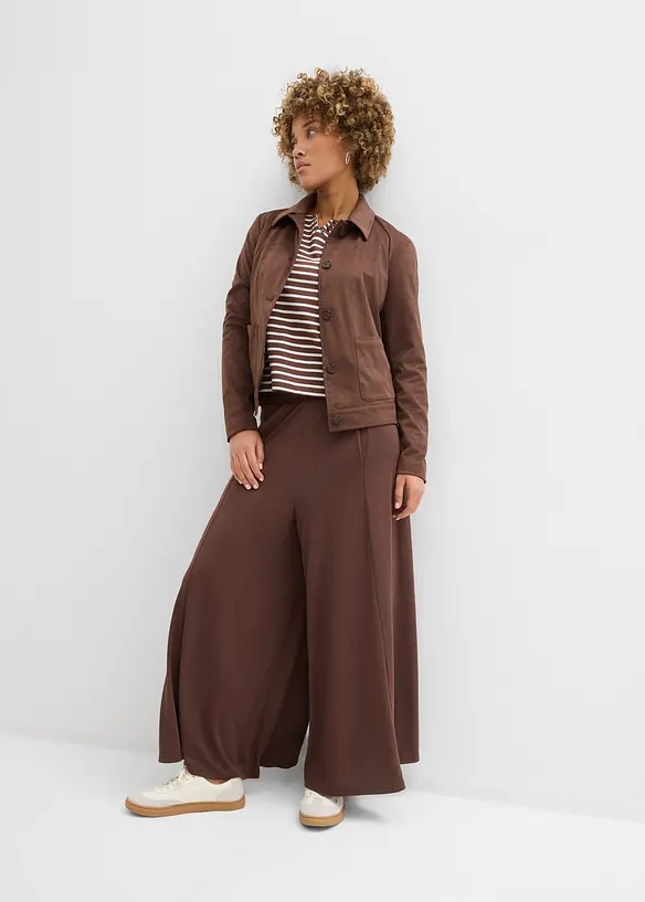 Jupe-culotte en jersey, jambes larges, bonprix