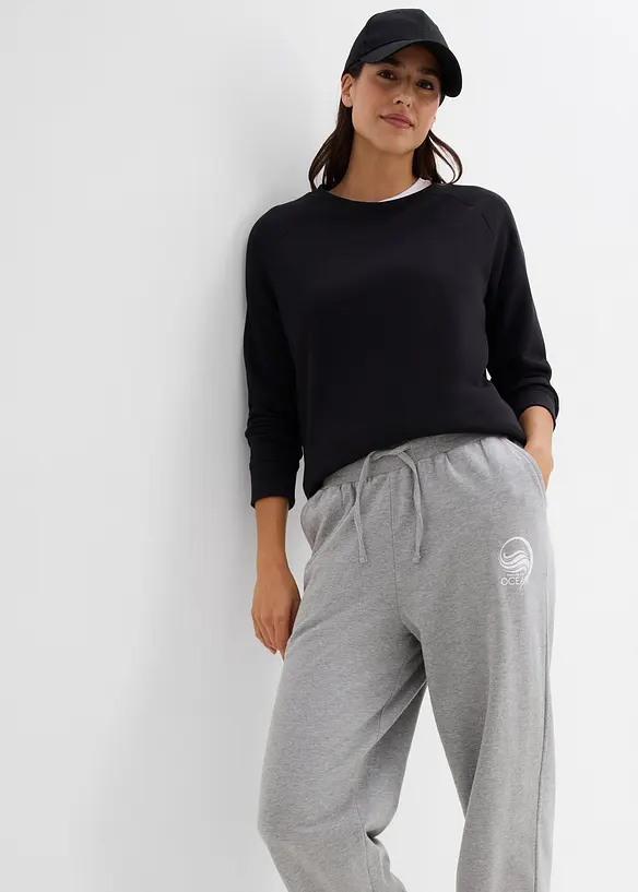 Pantalon sweat 100% coton, bonprix