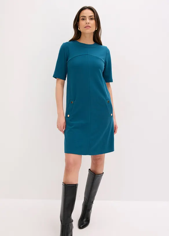 Robe fourreau &eacute;lastiqu&eacute;e, bonprix