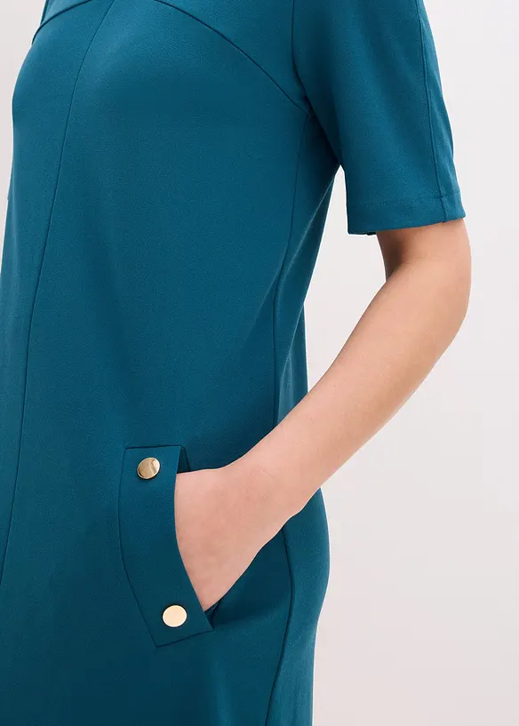 Robe fourreau &eacute;lastiqu&eacute;e, bonprix