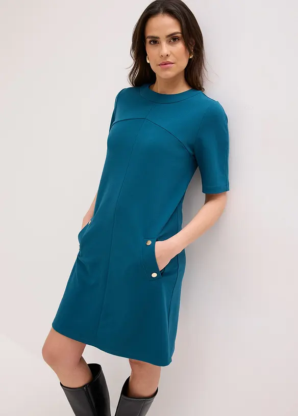 Robe fourreau &eacute;lastiqu&eacute;e, bonprix