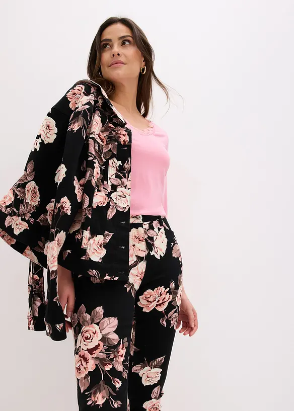 T-shirt &agrave; dentelle, bonprix