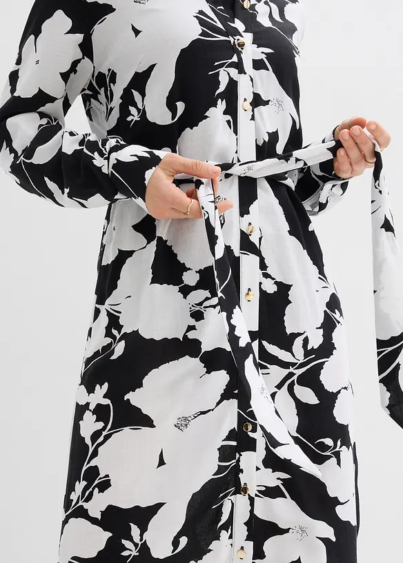 Robe-chemise en viscose fluide, bonprix