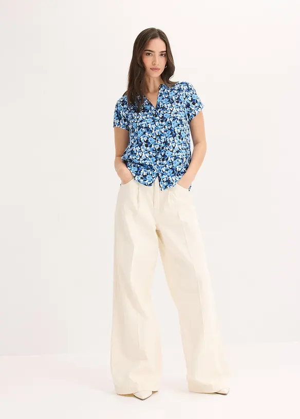 Chemisier manches courtes 100% viscose, bonprix