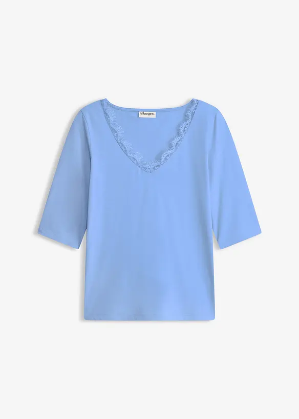 T-shirt &agrave; dentelle, bonprix