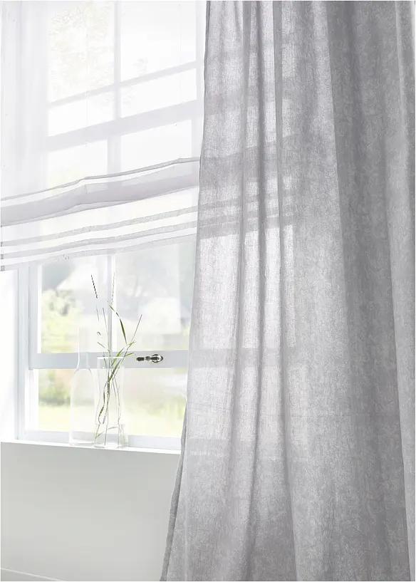 Store bateau transparent uni, bonprix