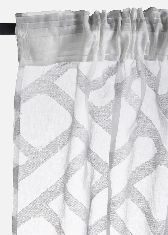 Voilage en tissu d&eacute;vor&eacute; (1 pce), bonprix