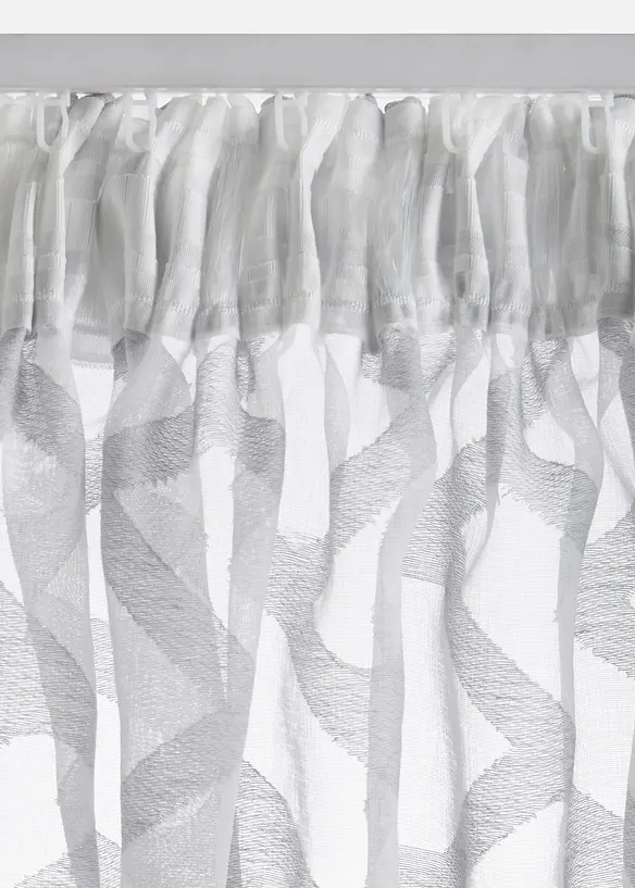 Voilage en tissu d&eacute;vor&eacute; (1 pce), bonprix