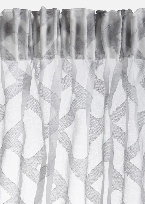 Voilage en tissu d&eacute;vor&eacute; (1 pce), bonprix