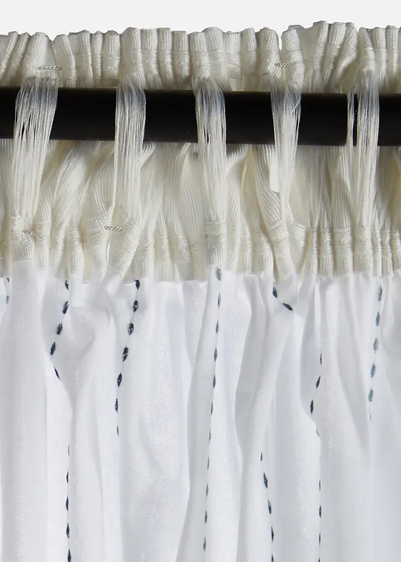 Rideau &agrave; rayures tiss&eacute;es (1&nbsp;pce), bonprix