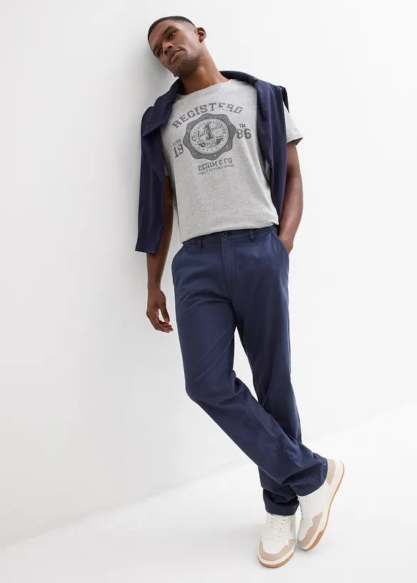 Pantalon chino regular, droit, bonprix