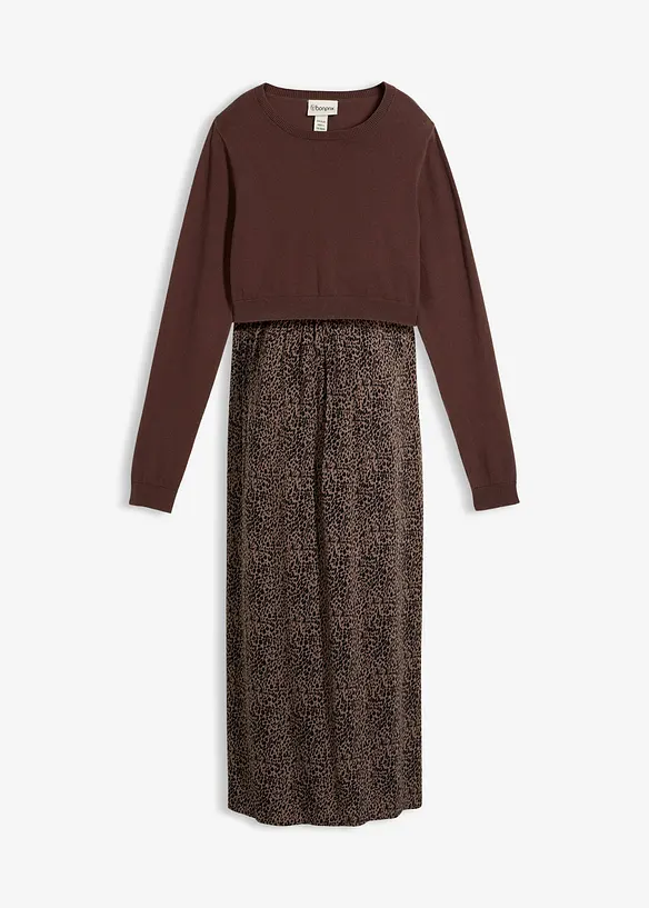 Ensemble robe et pull 3en1 pour la grossesse et l&rsquo;allaitement (ens. 2 pces), bonprix