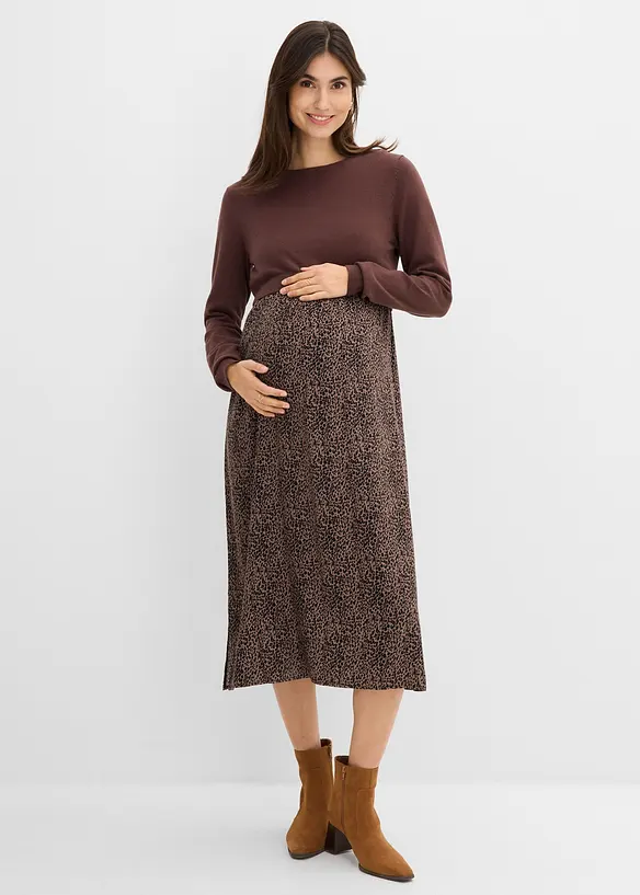 Ensemble robe et pull 3en1 pour la grossesse et l&rsquo;allaitement (ens. 2 pces), bonprix