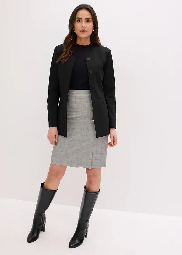 Jupe crayon &agrave; carreaux &eacute;cossais, bonprix