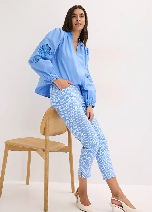 Pantalon 7/8 extensible en bengaline, bonprix