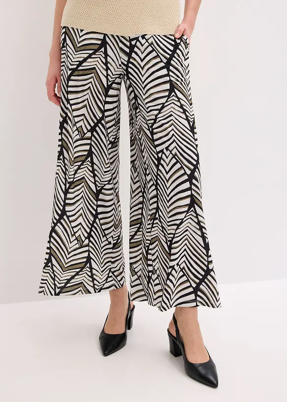 Pantalon large en jersey, bonprix