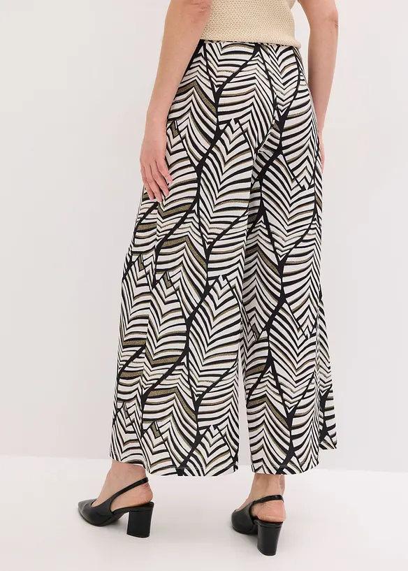 Pantalon large en jersey, bonprix