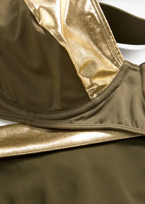 Bikini minimiseur (ens. 2 pces) &agrave; empi&egrave;cements dor&eacute;s, bonprix